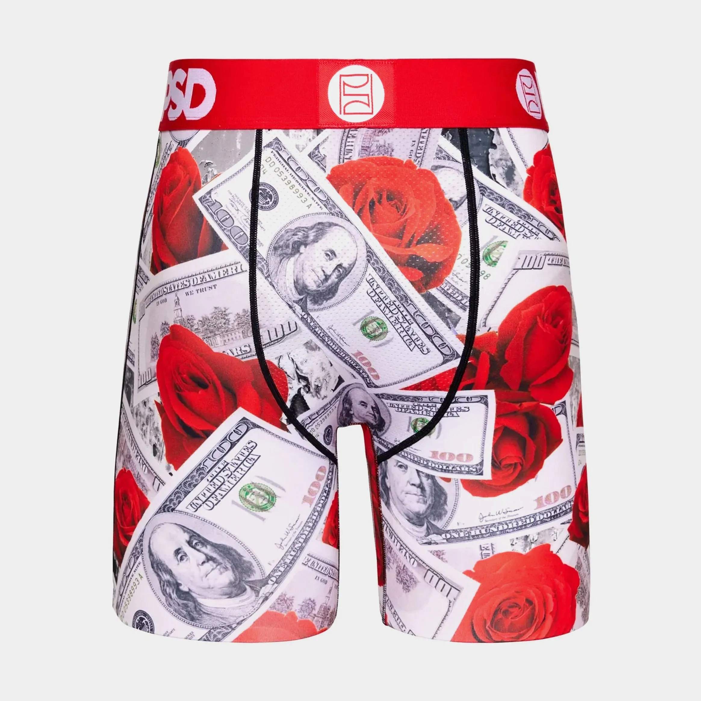 100 Roses Mens Boxers (Red/Grey) Free Shipping