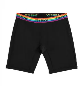 9" Boxer Briefs LC - Black Rainbow