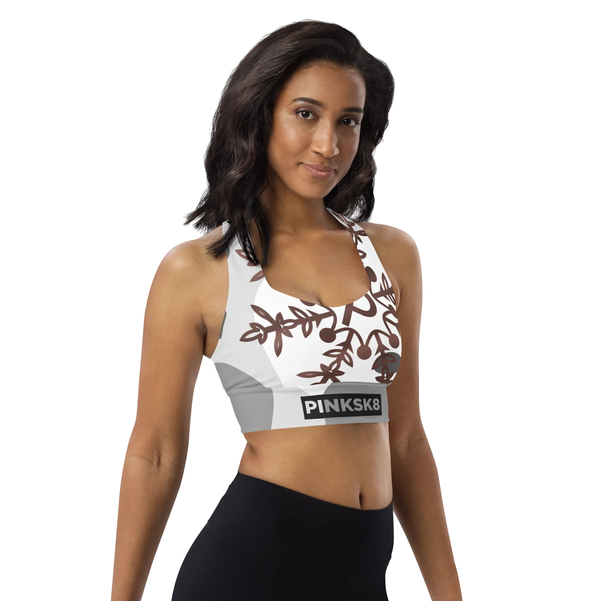 Abstract Compression Sports Bra