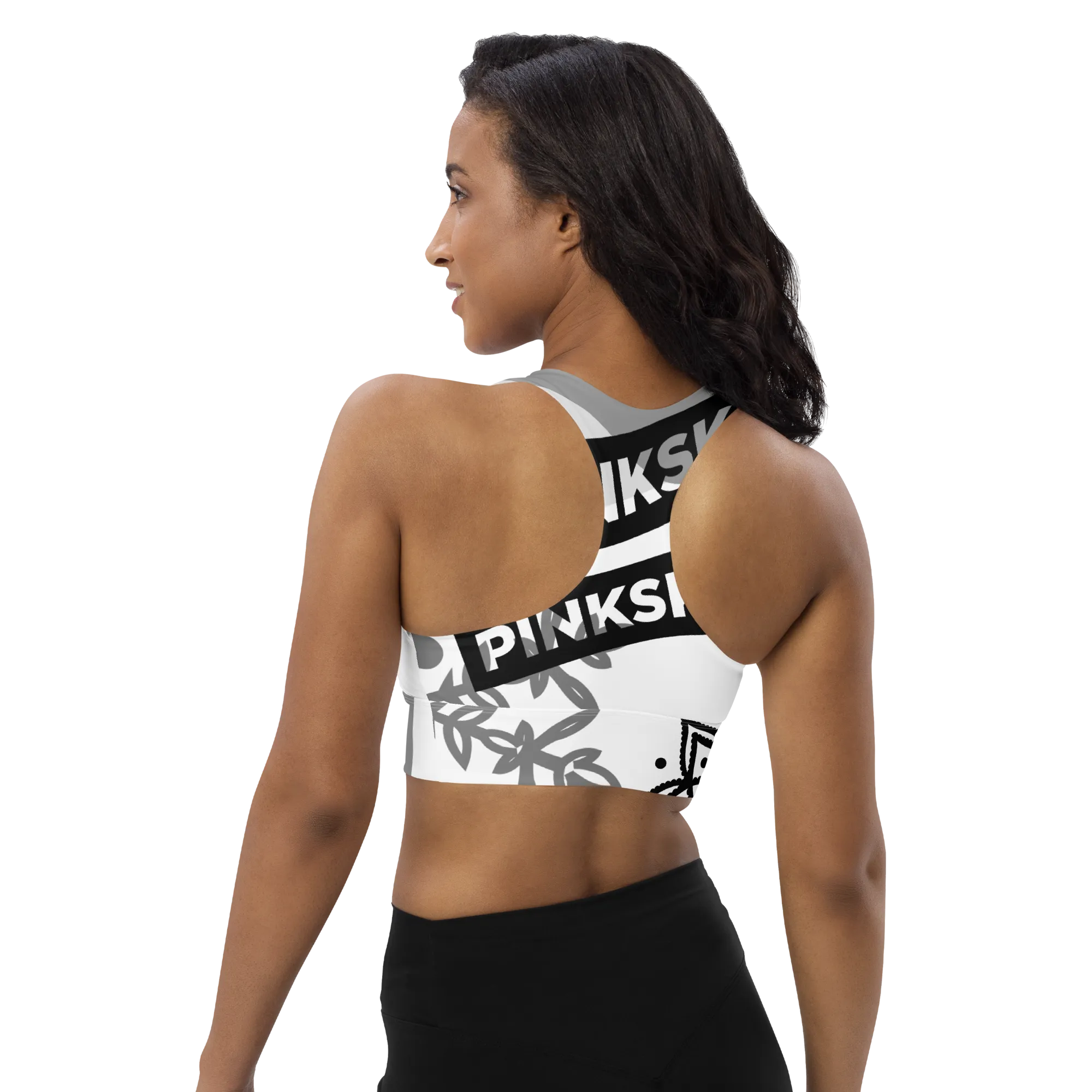 Abstract Compression Sports Bra