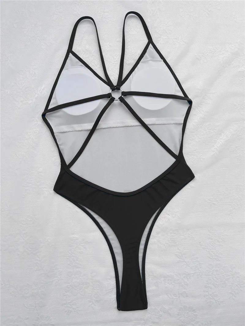 Bahamas Backless Strappy Thong Swimsuit