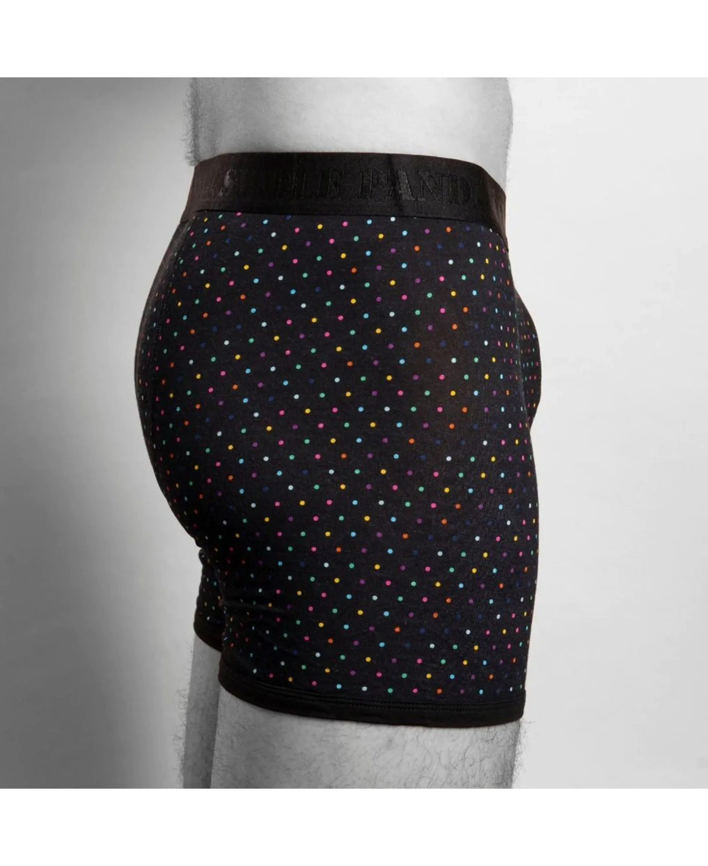 Bamboo Boxers - Multi Dot/Black Band