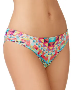 Bar III Women's Ruched Side-Tab Hipster Bikini Bottom, XS