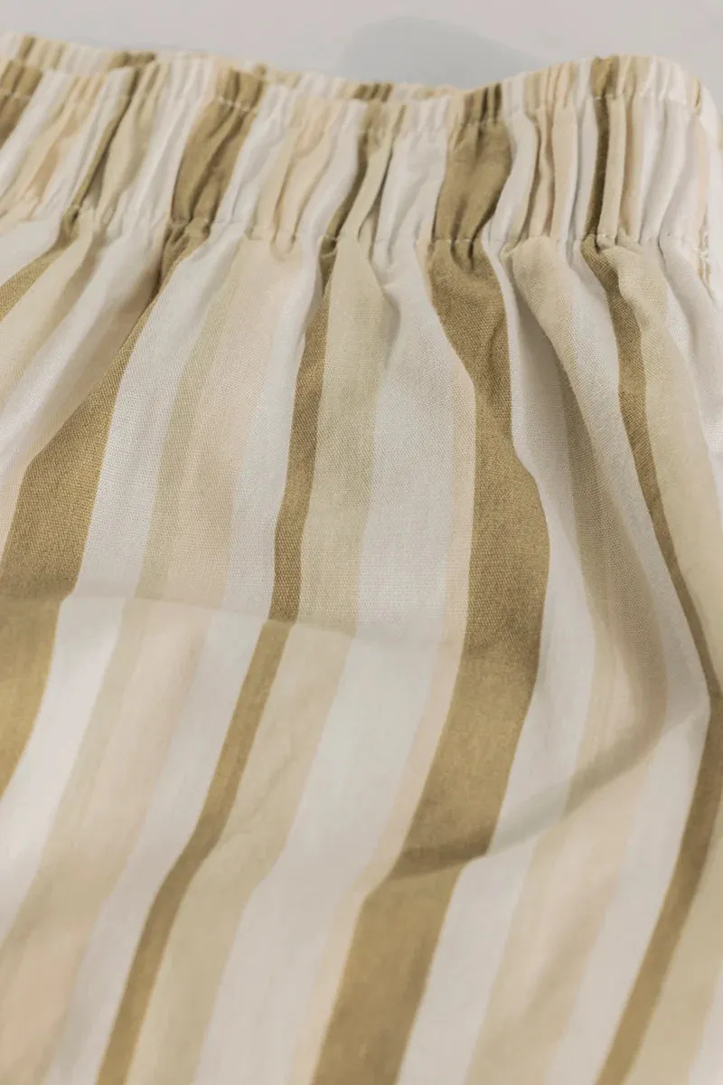 Bernadette Beige Stripes Boxers