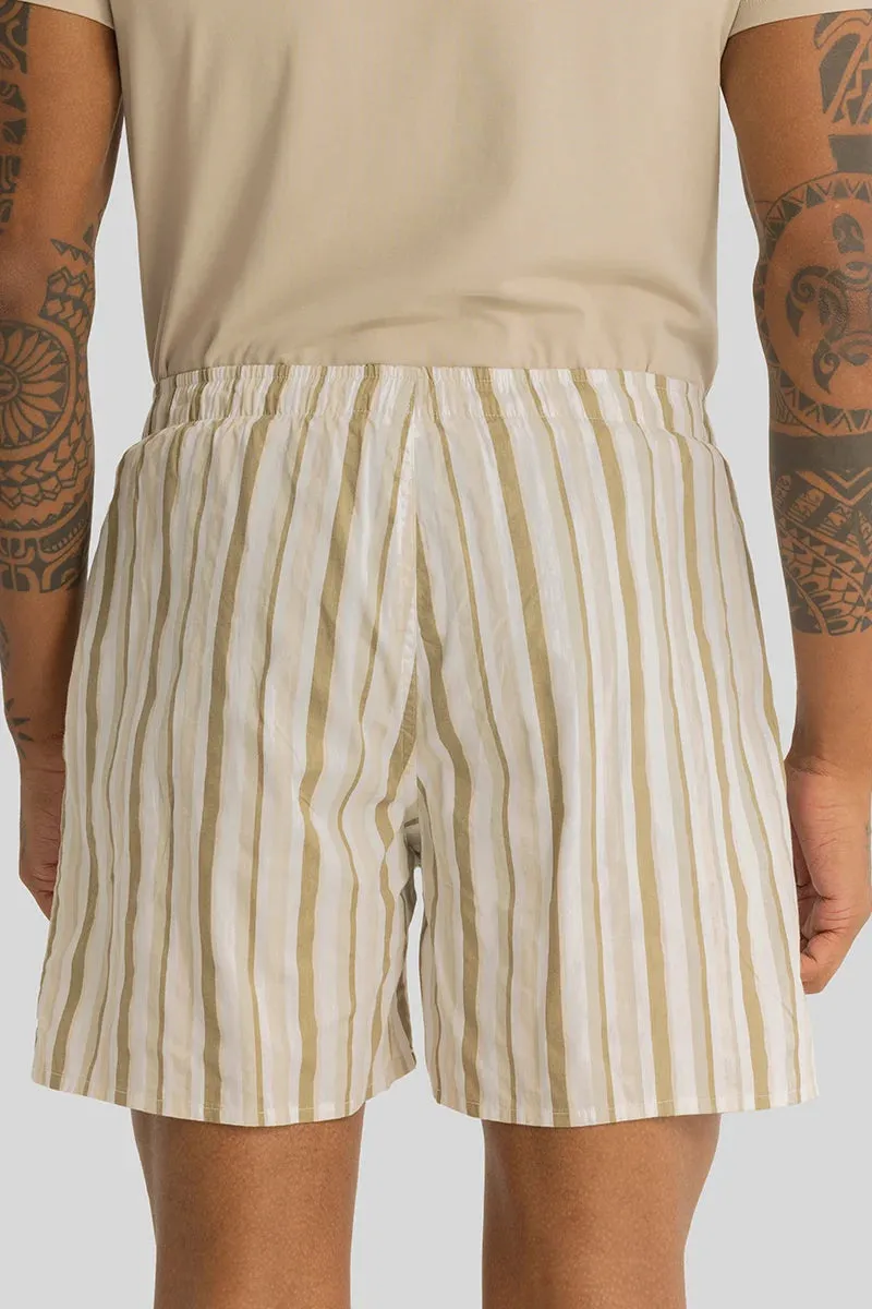 Bernadette Beige Stripes Boxers