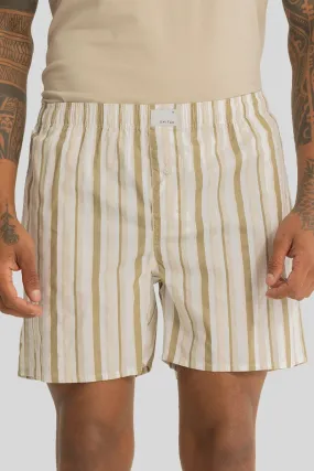 Bernadette Beige Stripes Boxers