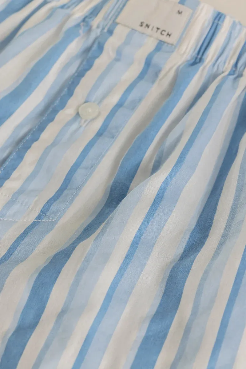 Bernadette Light Blue Stripes Boxers