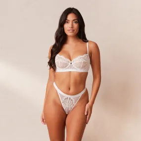 Blossom Balcony Bra  - White