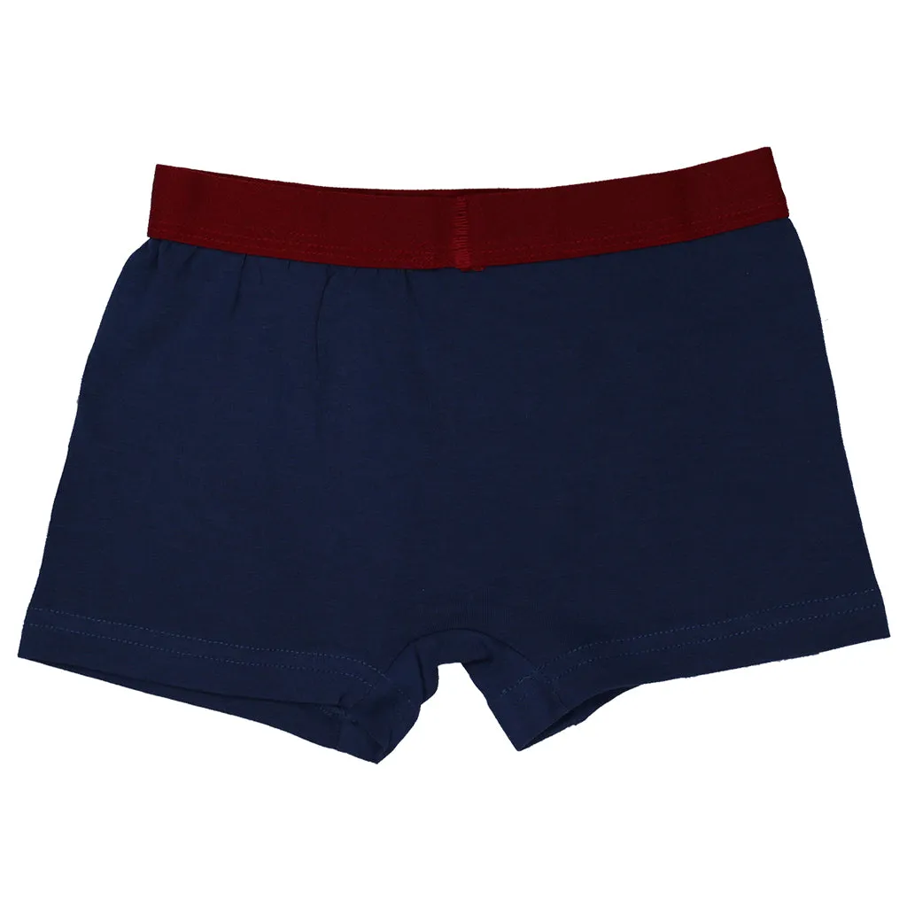 Boys Boxers c.410 Dark Blue and Red