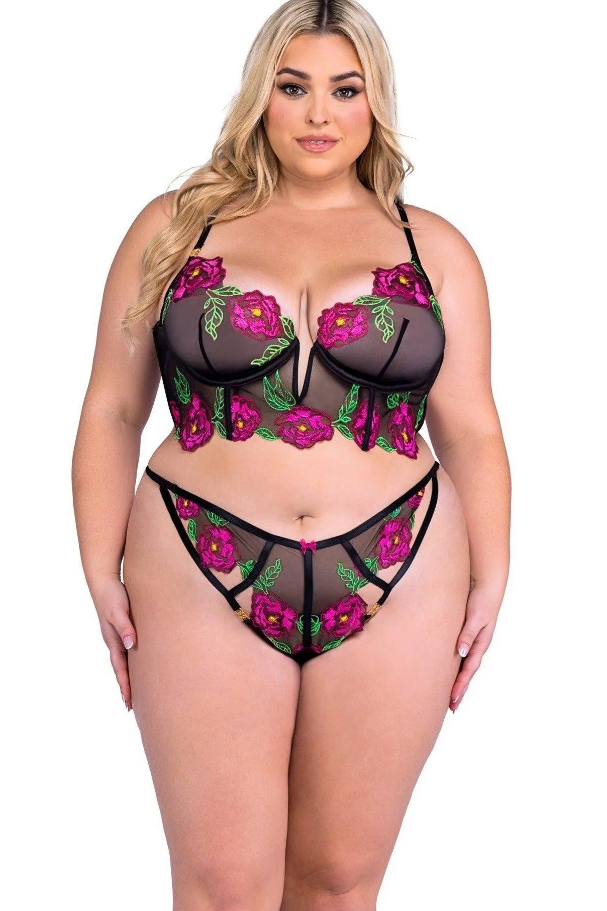 Bra & Thong Set Plus Size