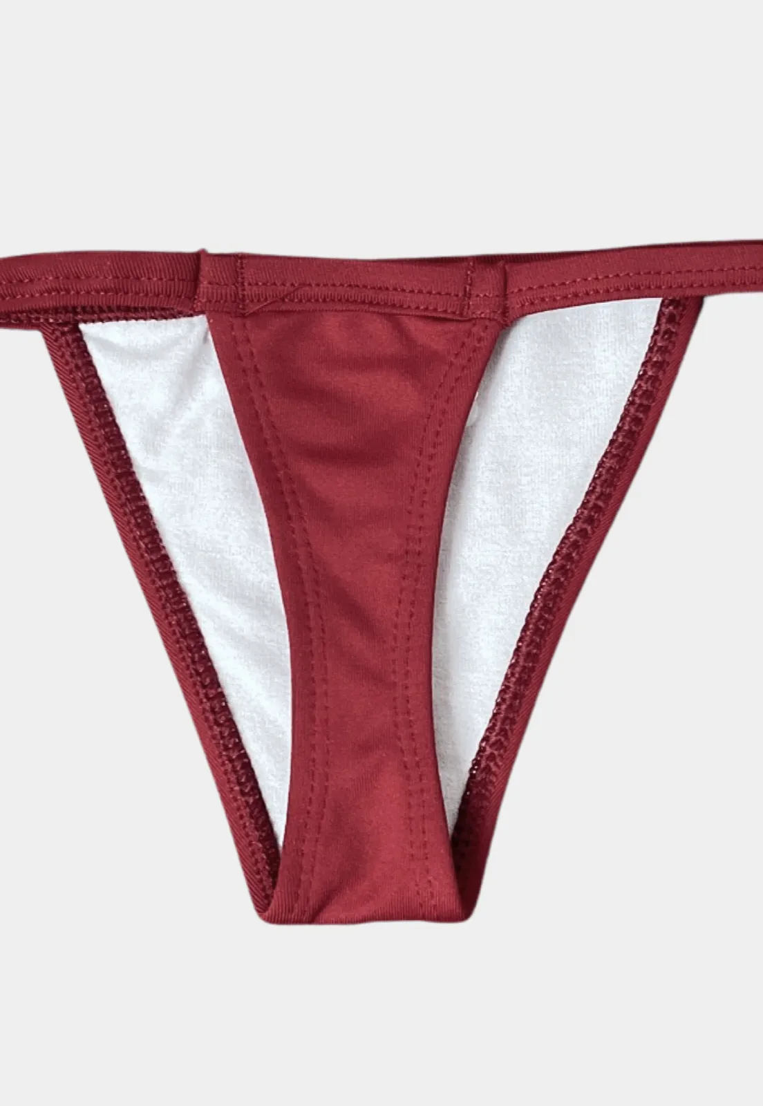 Burgundy Thong Bikini