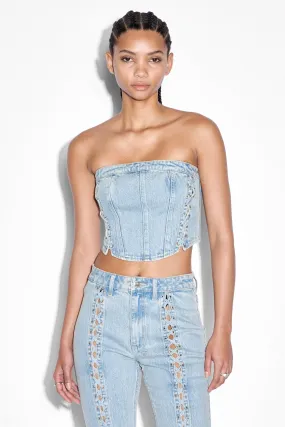 Bustier Dove Laced | Denim