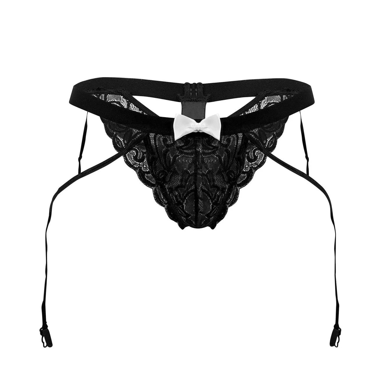 CandyMan Lace Garter Briefs