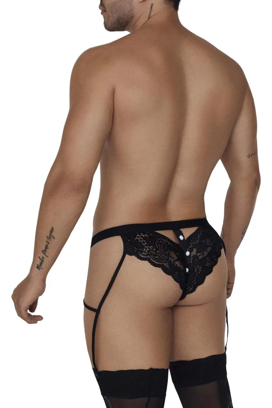 CandyMan Lace Garter Briefs