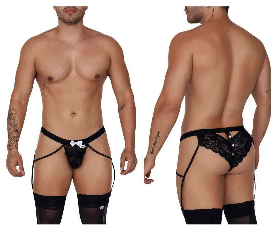 CandyMan Lace Garter Briefs