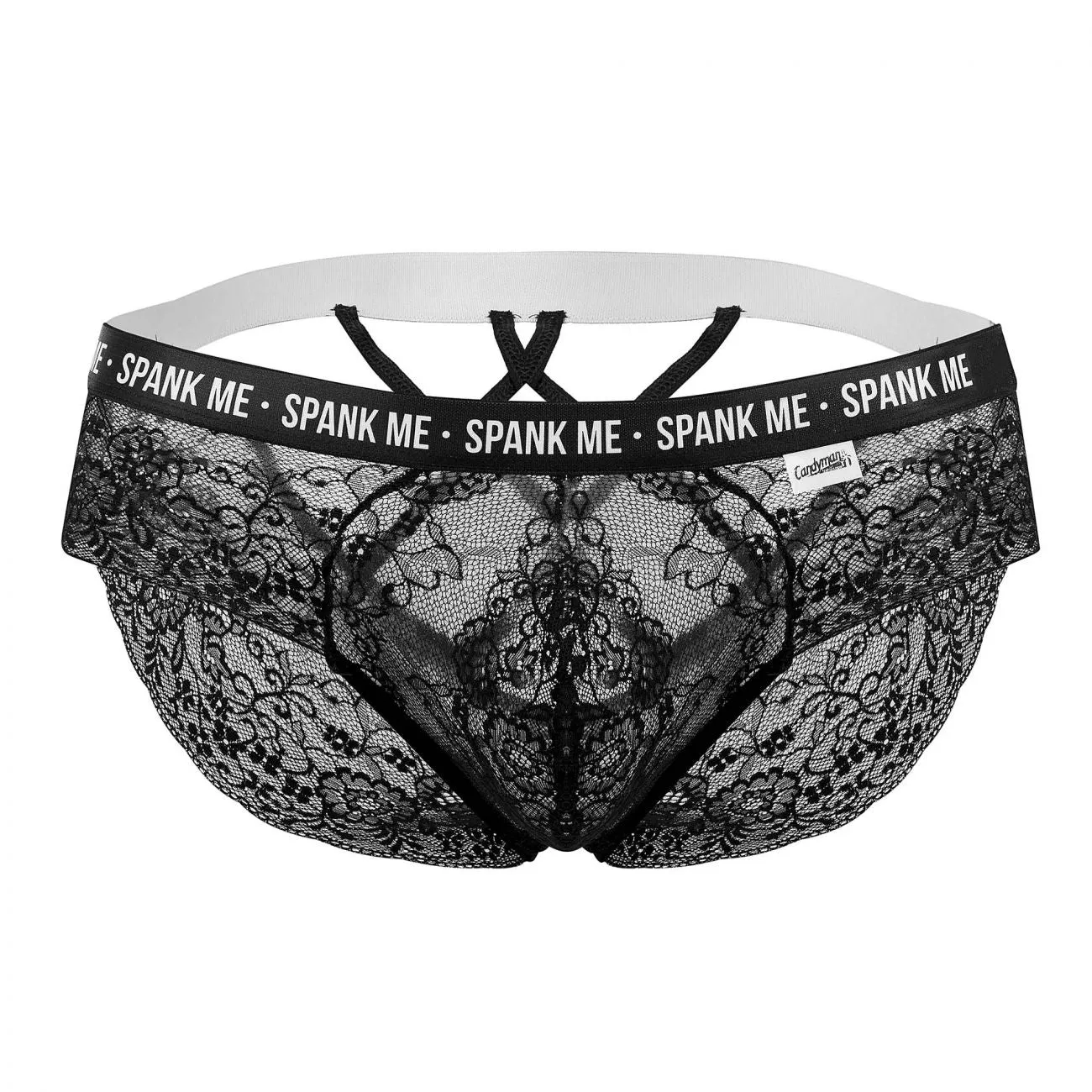 CandyMan Spank Me Lace Briefs