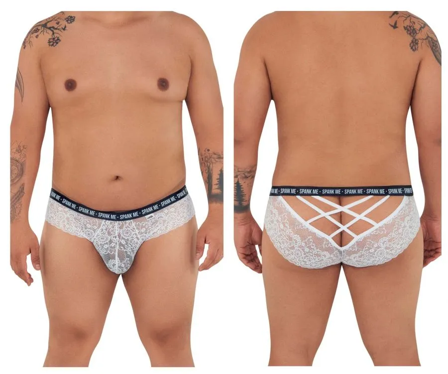 CandyMan Spank Me Lace Briefs