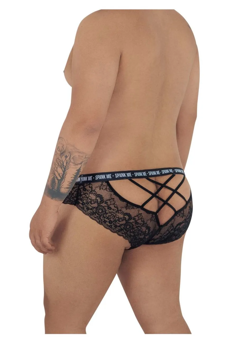 CandyMan Spank Me Lace Briefs