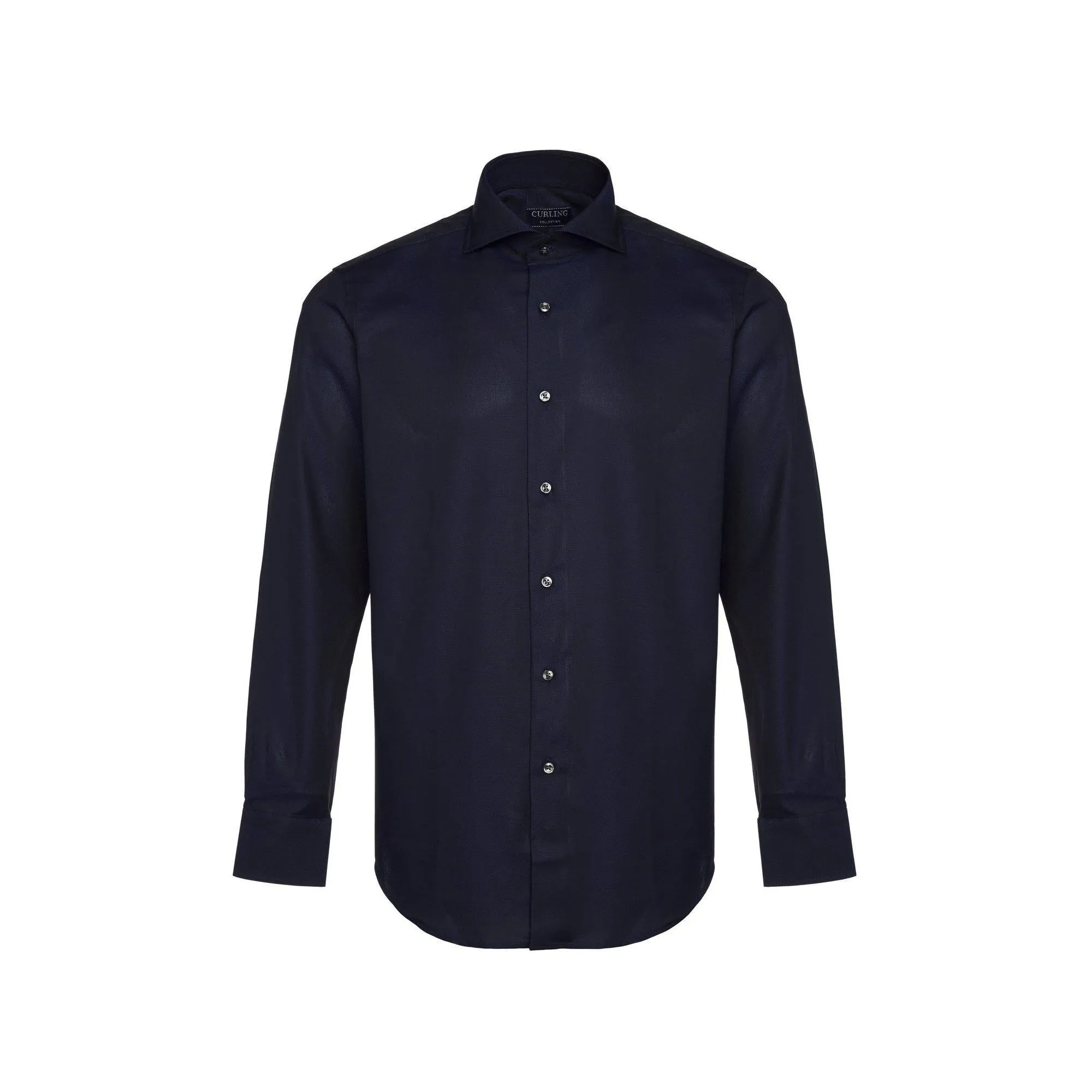 Chemise col italien - marine