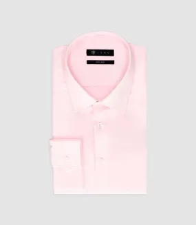 Chemise droite repassage facile rose PASTY