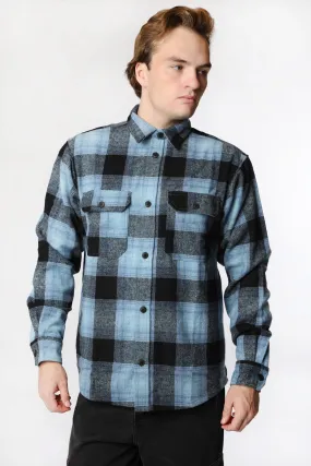 Chemise à Carreaux en Flanelle Amnesia Homme