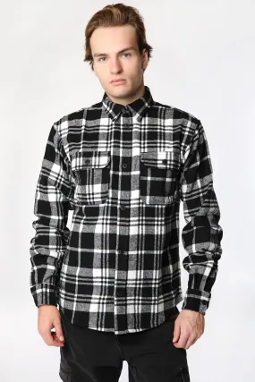 Chemise à Carreaux en Flanelle Amnesia Homme