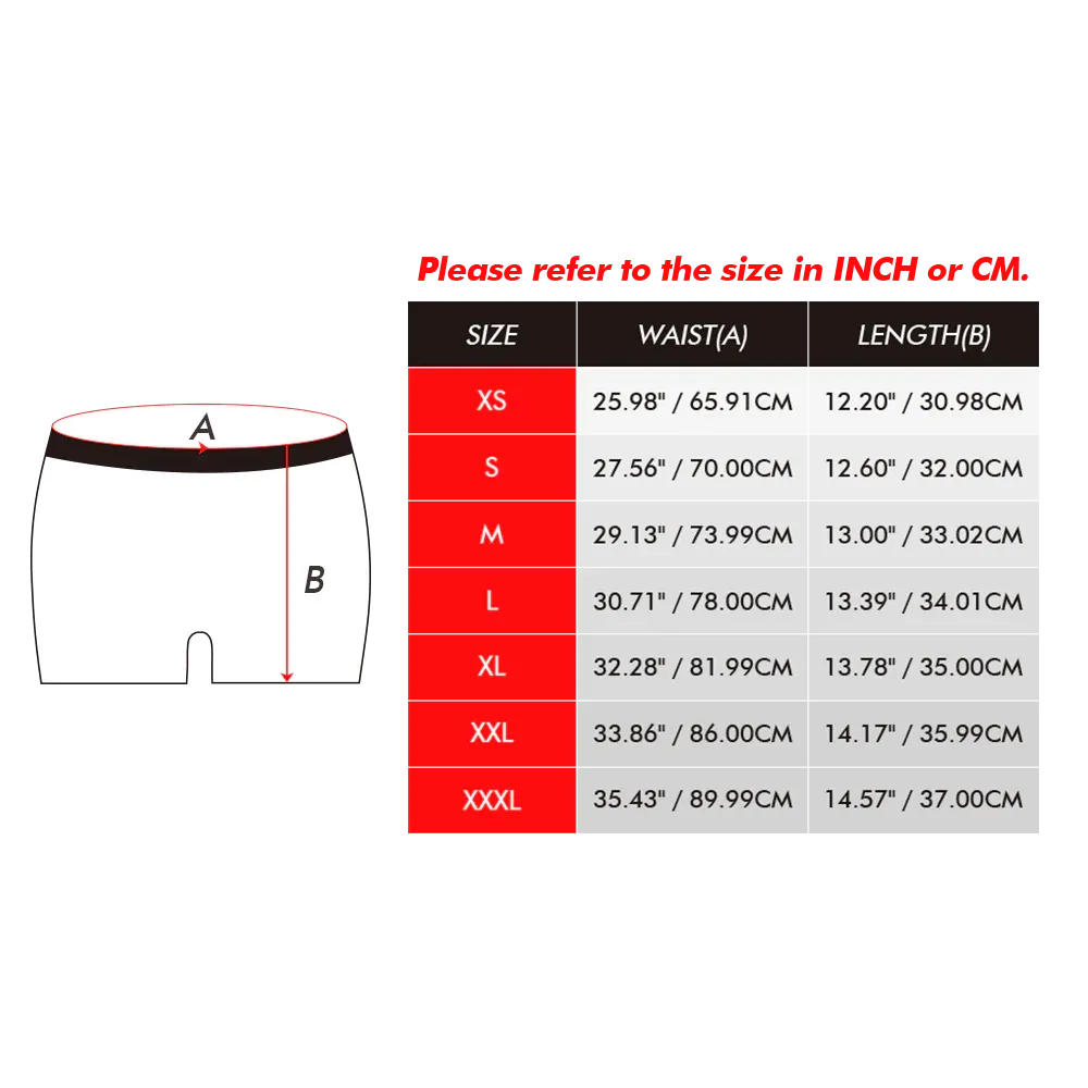 Custom Face Boxers Briefs Men's Shorts With Girlfriend Photo Christmas Gifts - Property Of