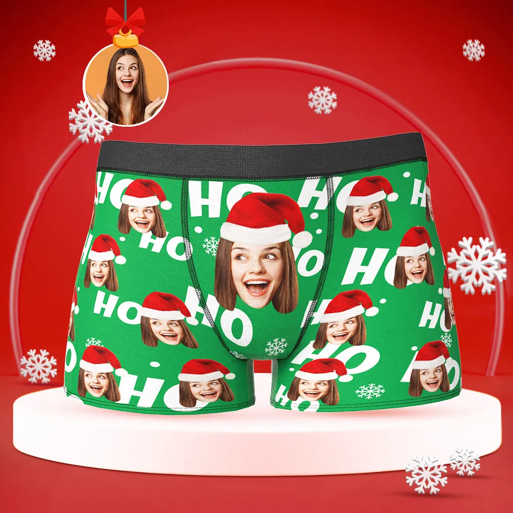 Custom Face Boxers Briefs Personalised Men's Shorts With Girlfriend Photo Christmas Gifts