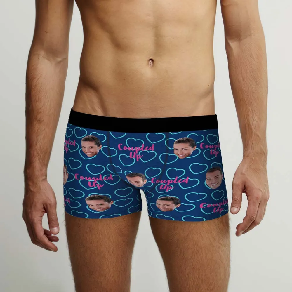 Custom Face Boxers Briefs Personalised Men's Shorts With Photo - Coupled Up