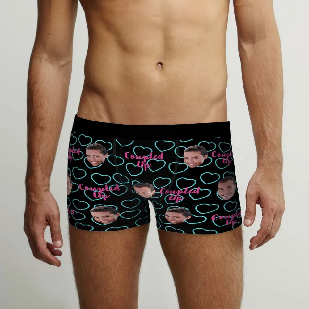 Custom Face Boxers Briefs Personalised Men's Shorts With Photo - Coupled Up