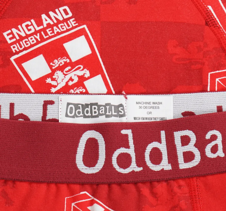 England Rugby League Red - Ladies Boxers