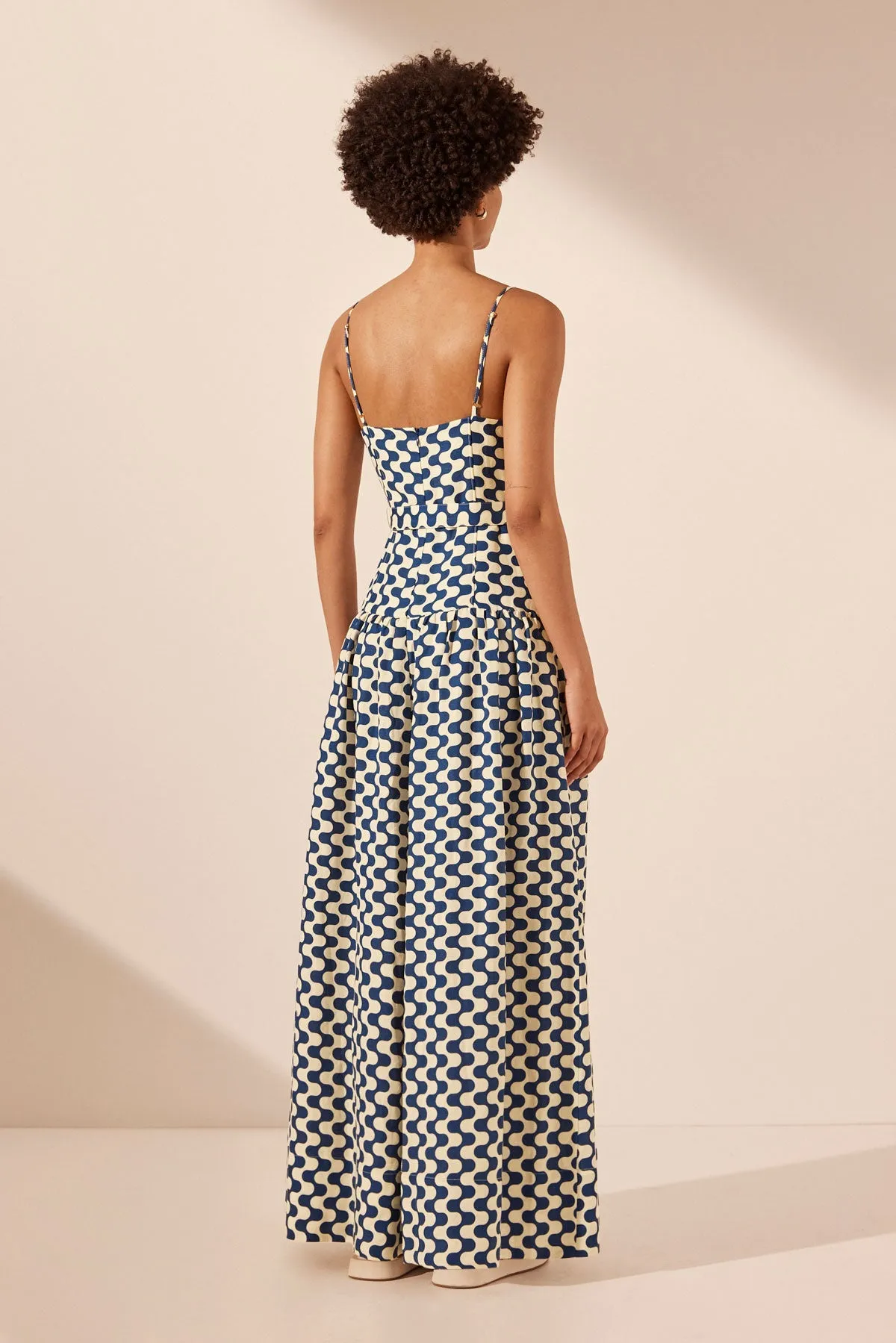 ERICA PANELLED BUSTIER MAXI DRESS