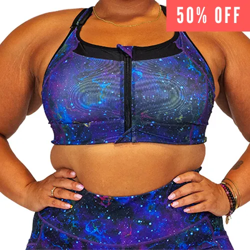 Front Zipper Bra | Galaxy