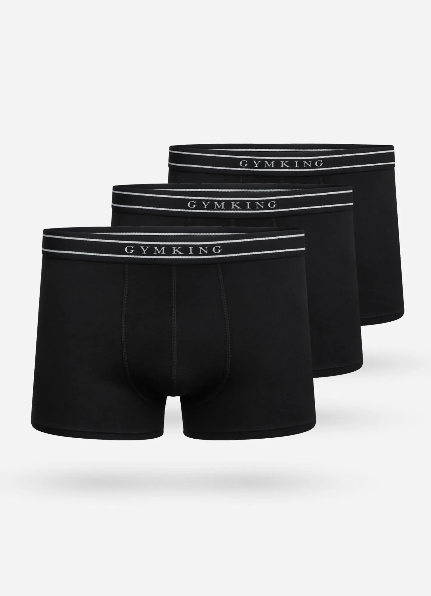 Gym King Boxers (3PK) - Black