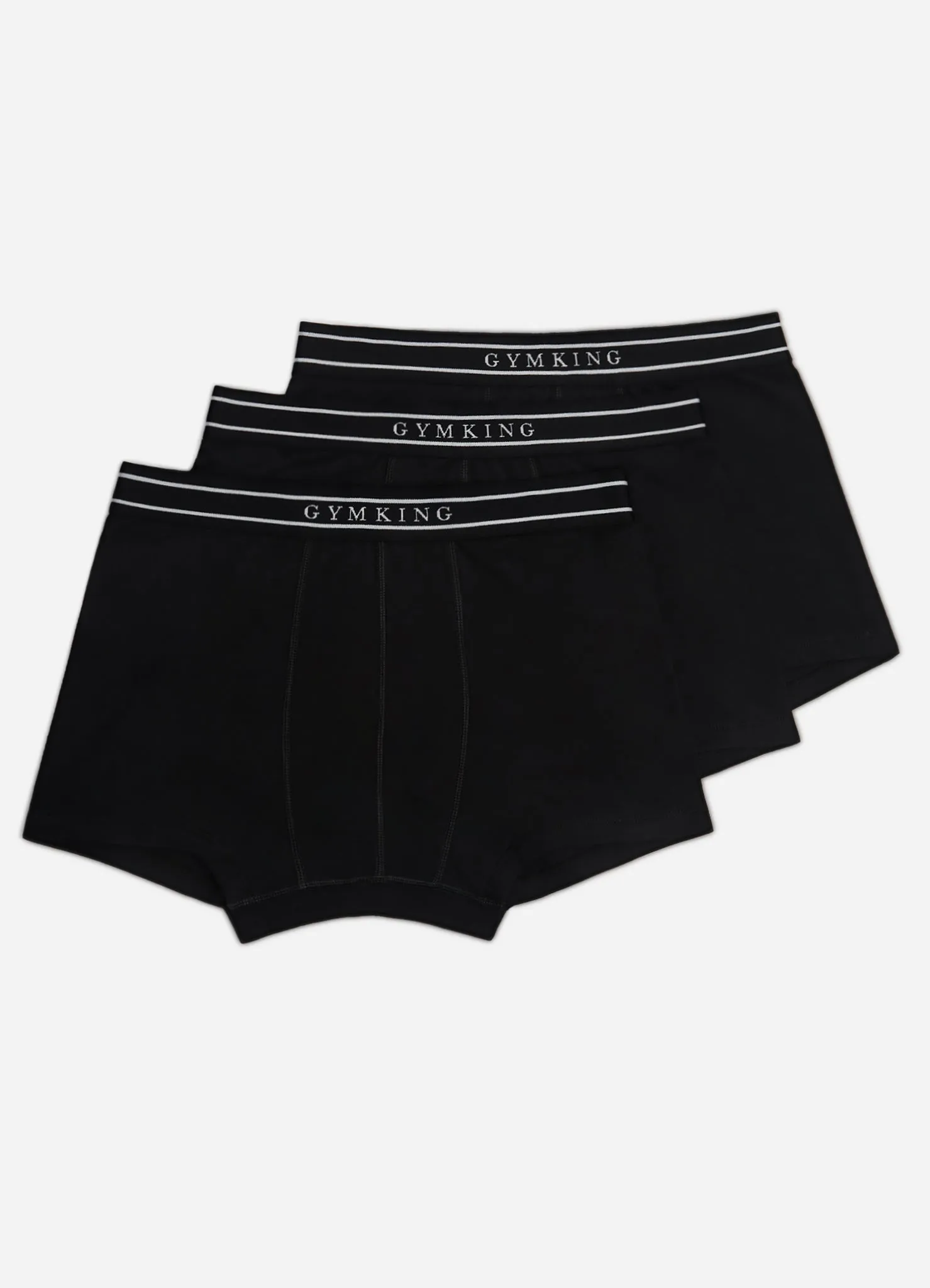 Gym King Boxers (3PK) - Black