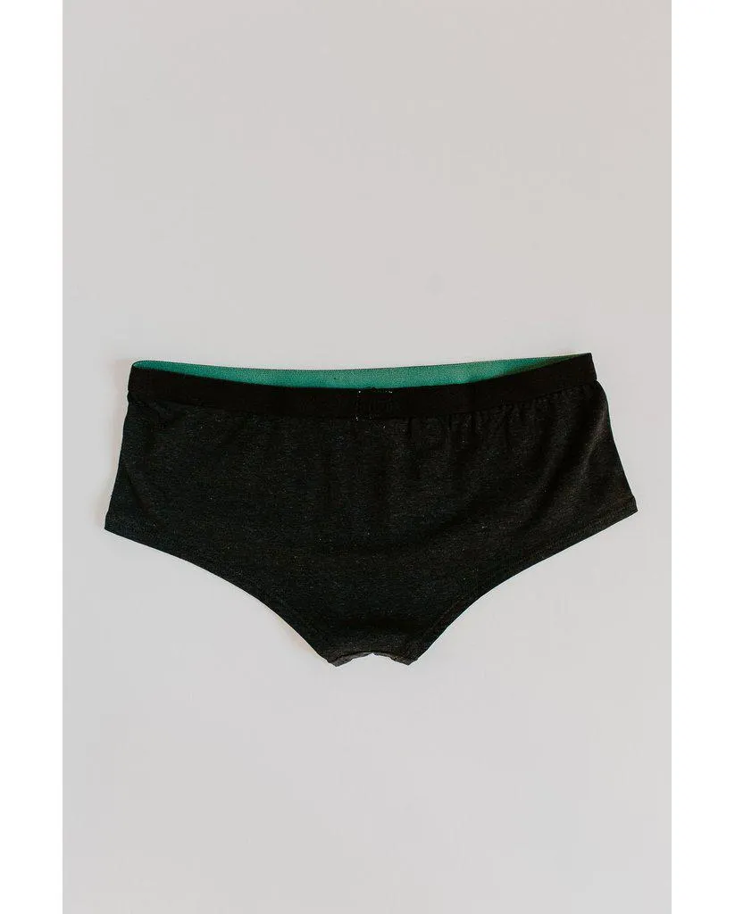 Hemp Hipster Boyshort Undies - Black *FINAL SALE*