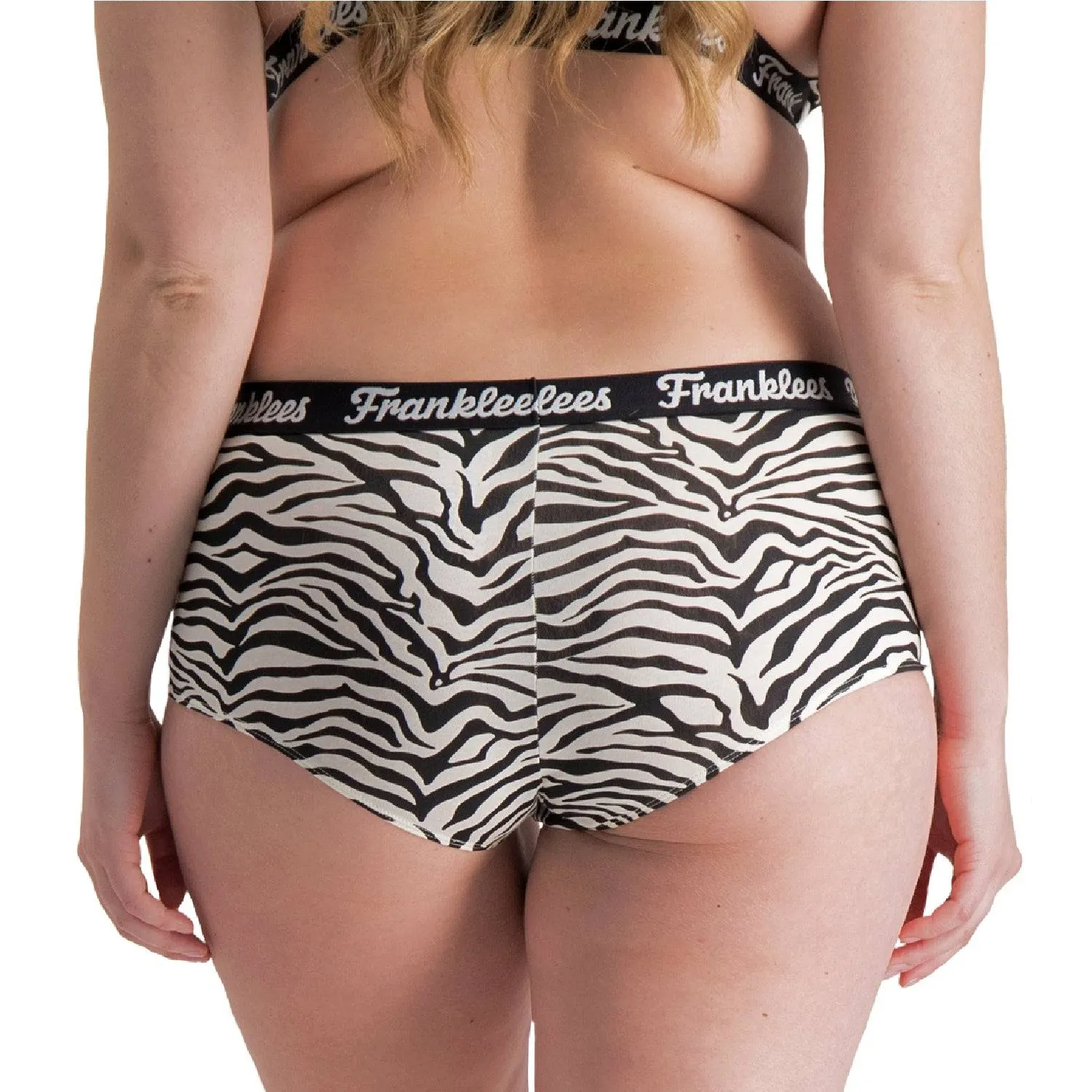 High Waisted Hipster | Soft Cotton | Zebra