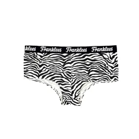 High Waisted Hipster | Soft Cotton | Zebra