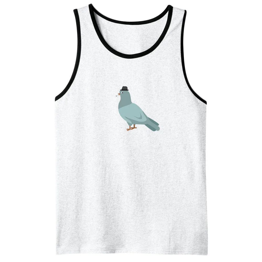 Hipster Pigeon Tanks