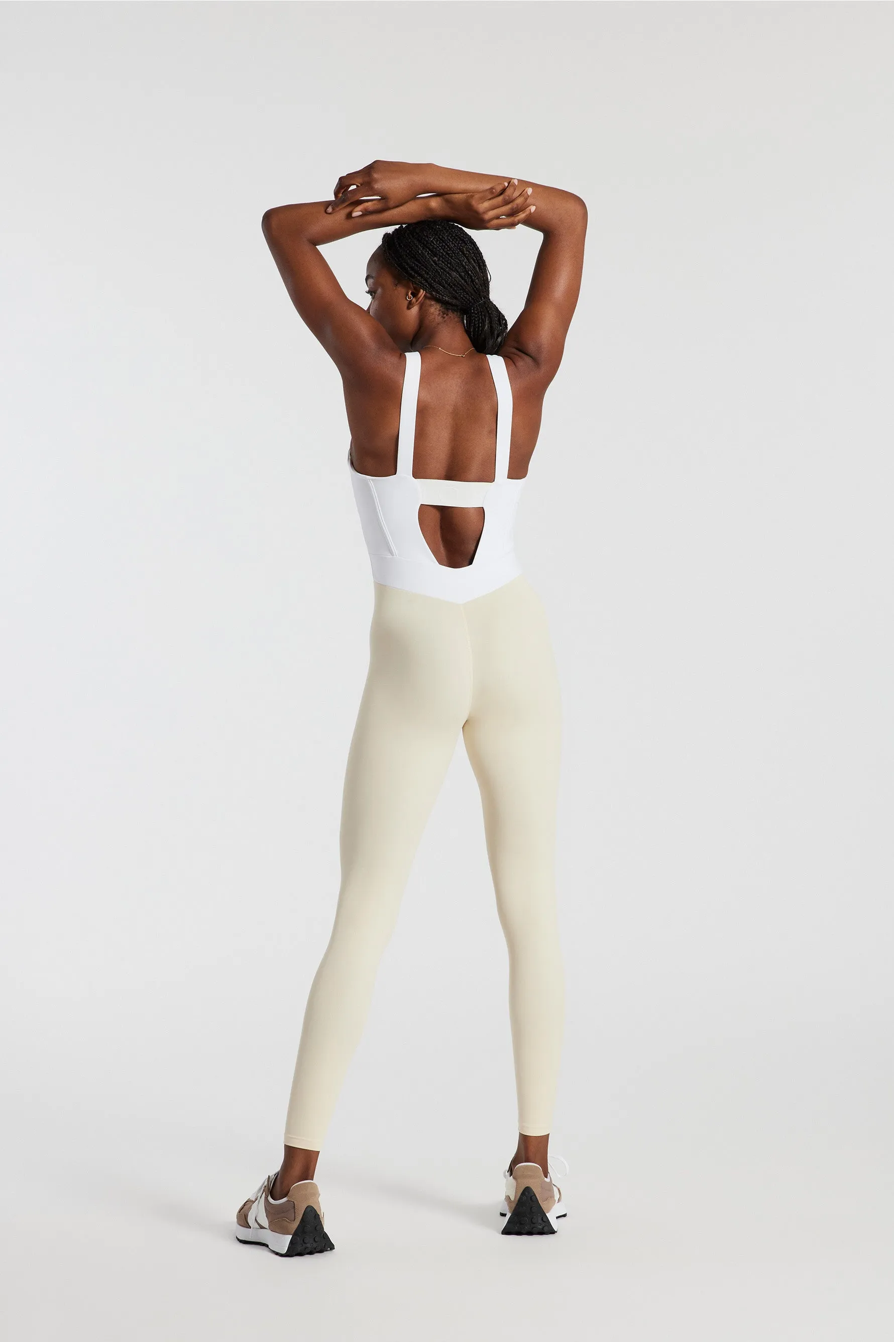 Ithaca Bustier Bodysuit - White/creme