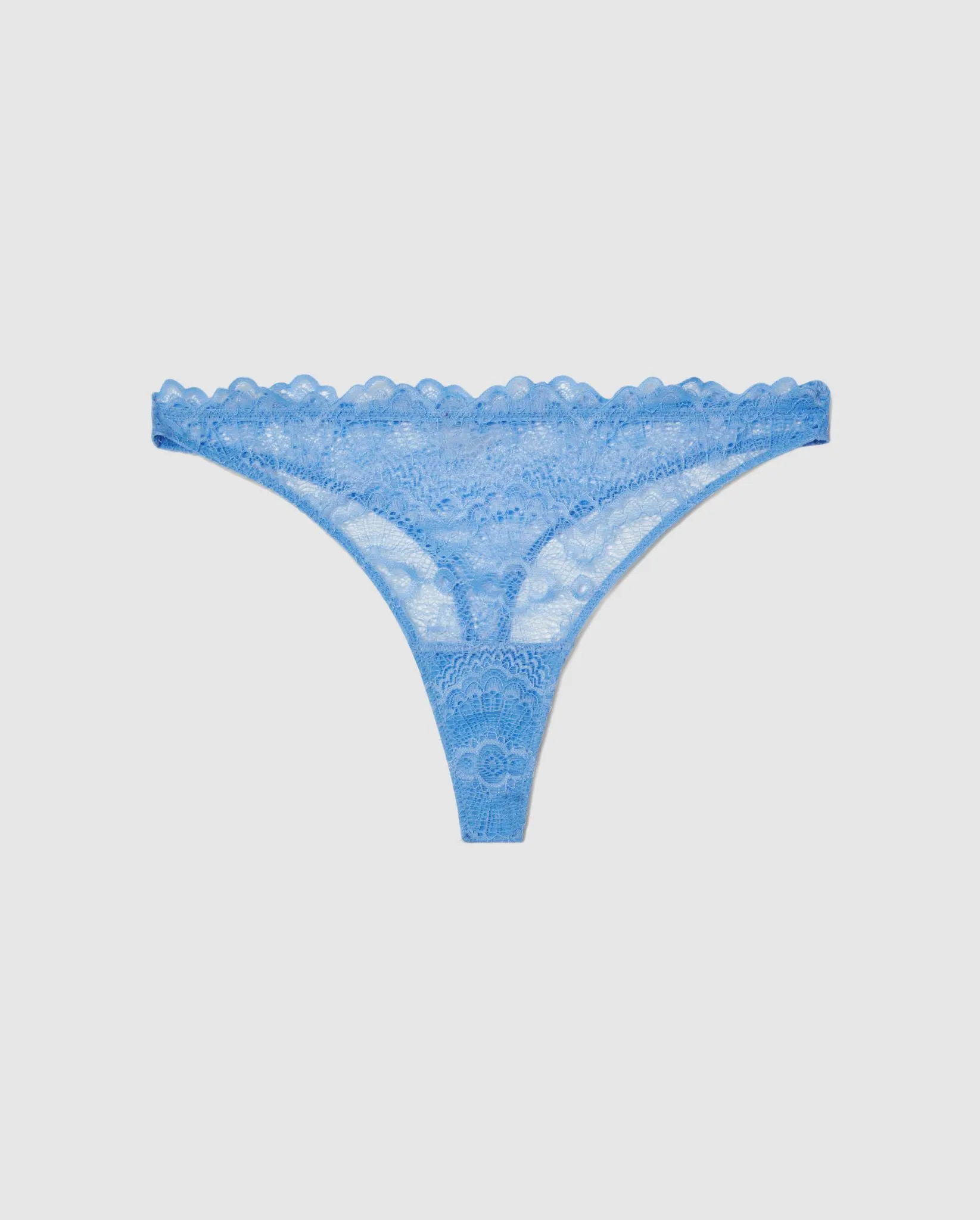 Lace Thong Light Blue