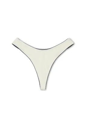 Milk Textured Curve Thong Brief