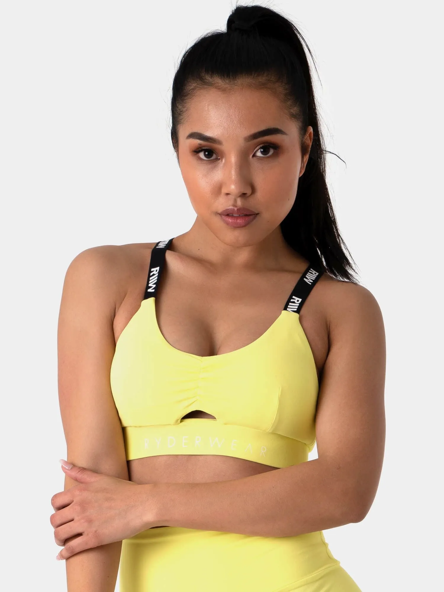 Pastels Scrunch Bra -Lemon