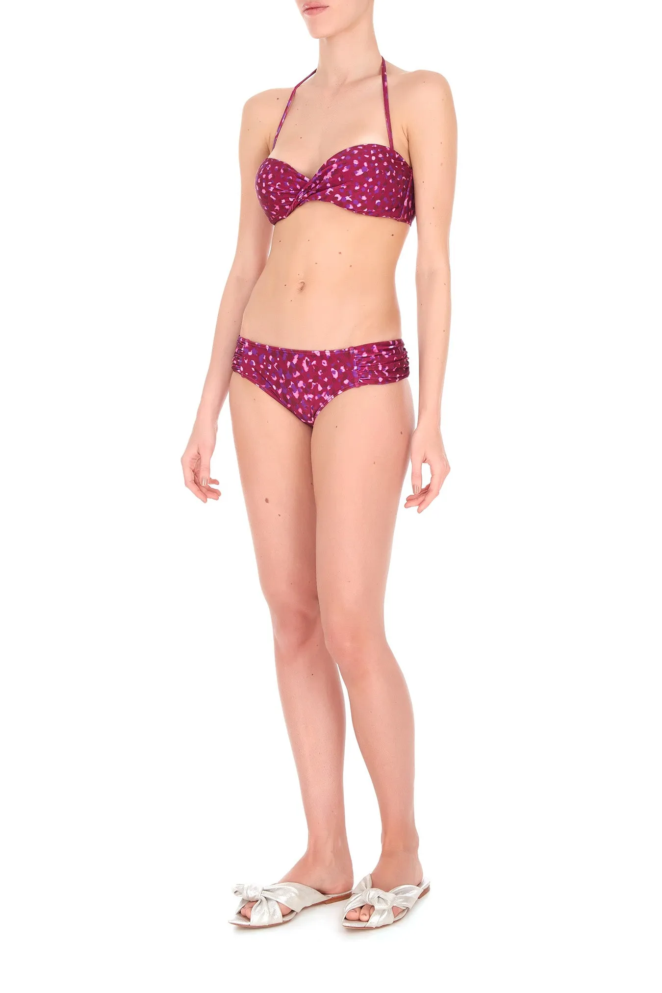 Pomegranate Strapless Bikini