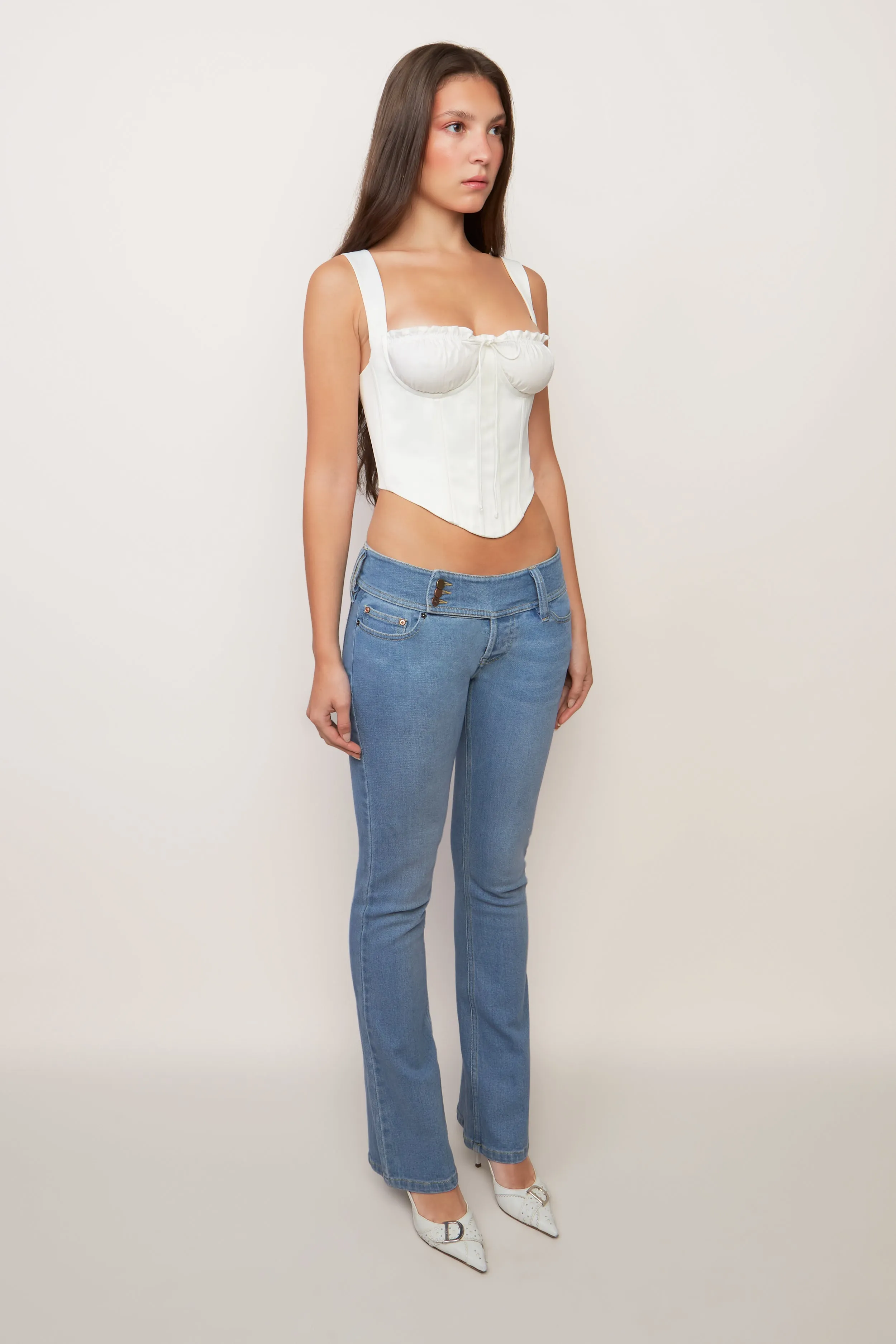 Ruched Cup Bustier Top