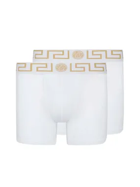 SET 2 LONG ADHERENT BOXERS WITH GREEK BORDER