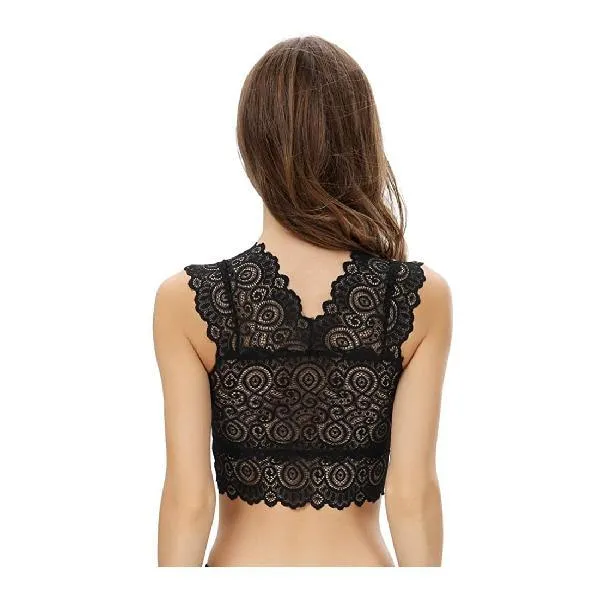 Sexy Lace Bra Bustier Crop Top