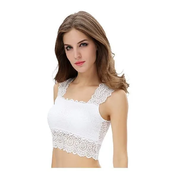 Sexy Lace Bra Bustier Crop Top