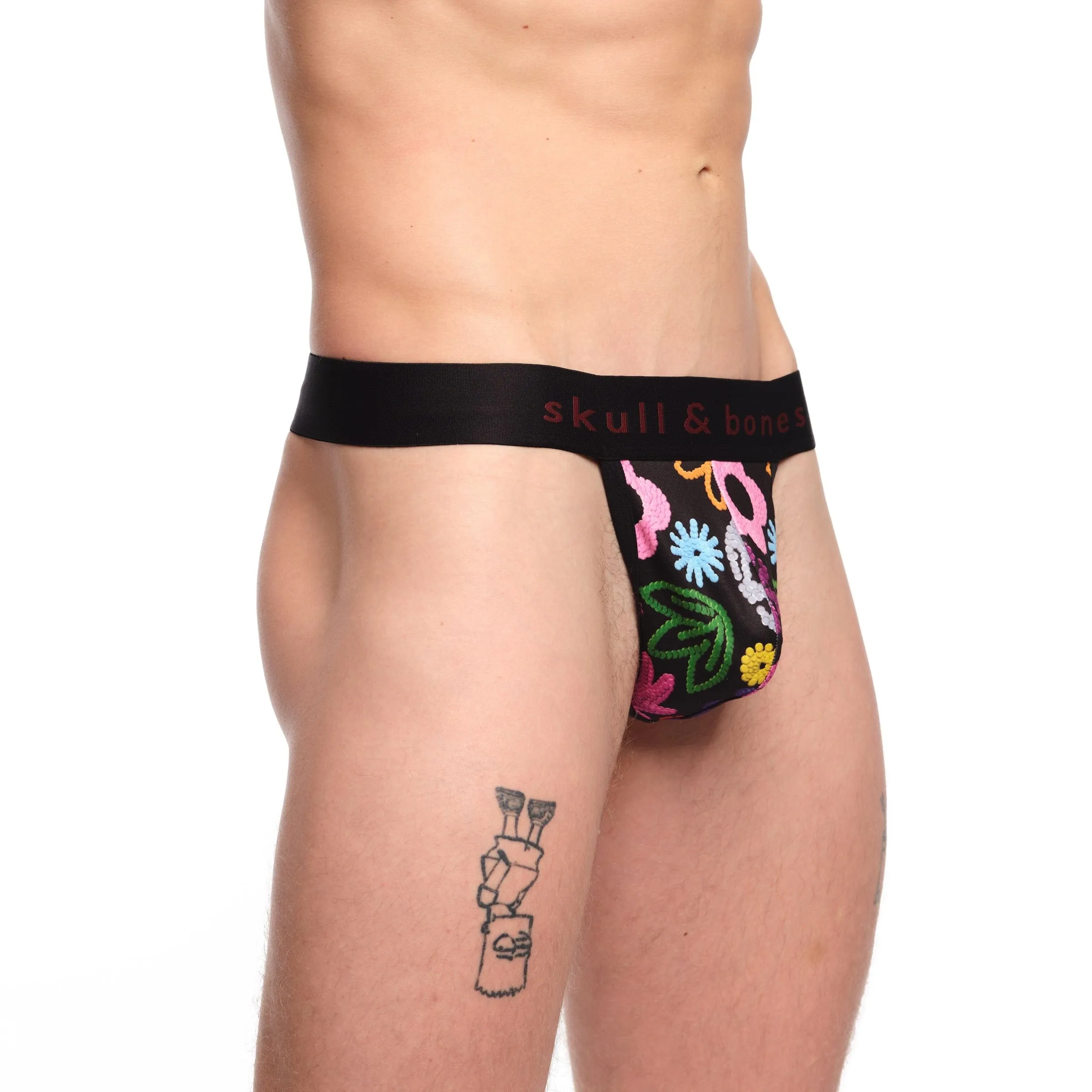 Skull Floral Thong