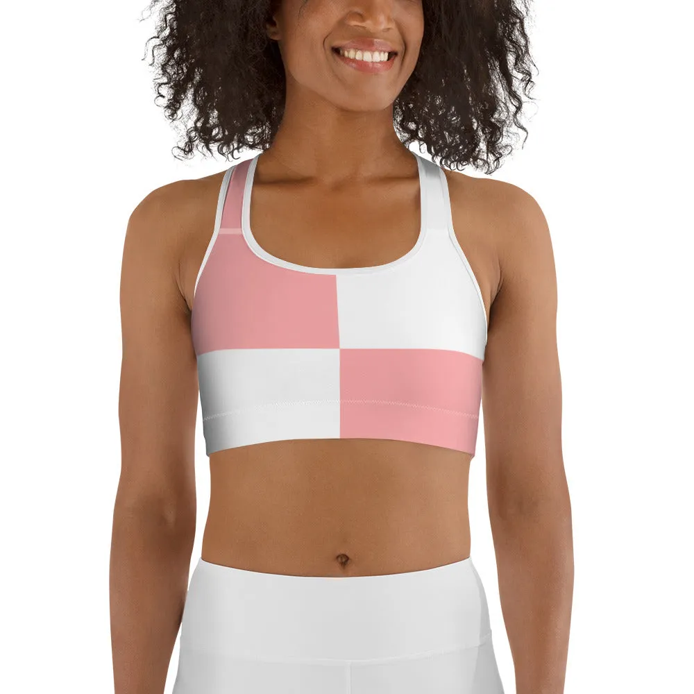 Sports bra Pink/White